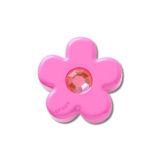 Bright Pink Flower With Gem