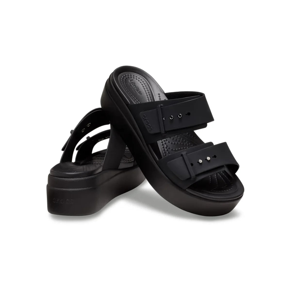 Crocs Brooklyn Buckle Low Wedge Sandal ALT110