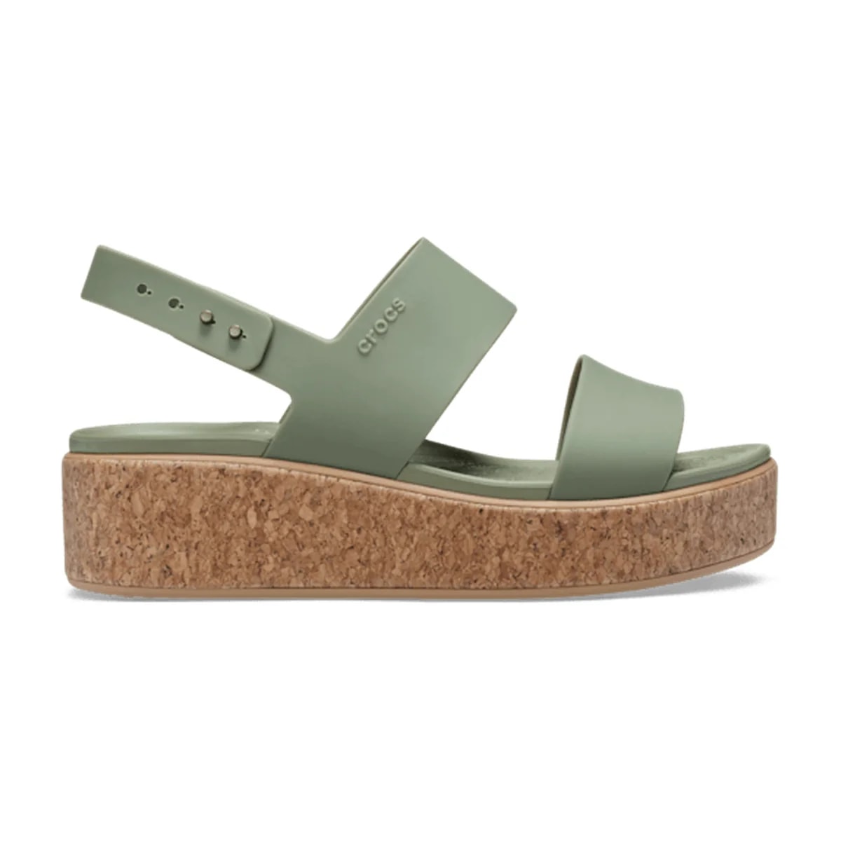 Brooklyn Low Wedge Cork Sandal - Cargo