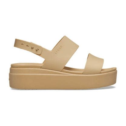 Brooklyn Low Wedge Sandal - Cashew/Cashew