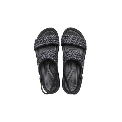 Crocs Brooklyn Woven Sparkle Low Wedge ALT120