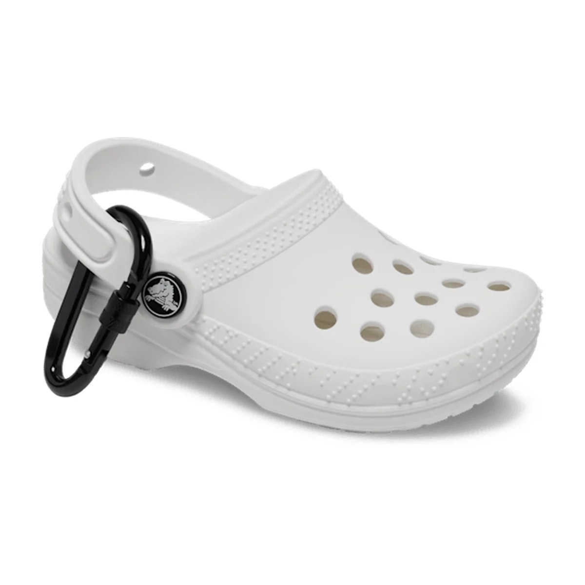 Classic Clog Pouch Bag Charm - White