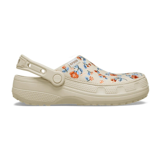 Classic Crafted Floral Clog - Frappé
