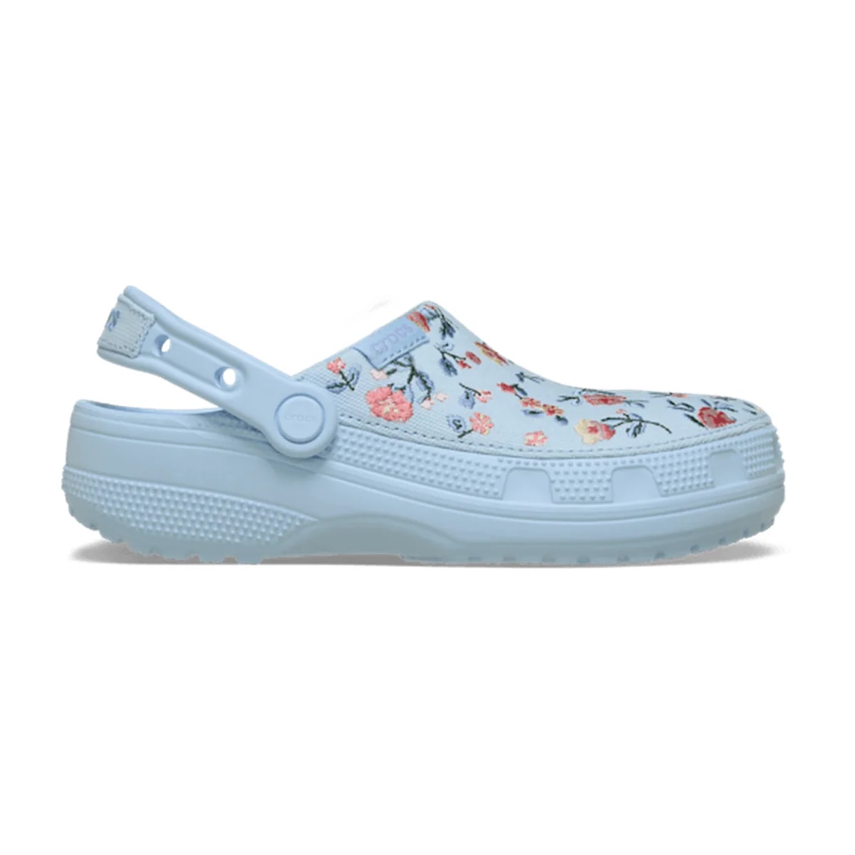 Classic Crafted Floral Clog - Blue Frost