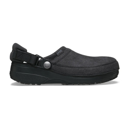 Classic Crafted Vegan Suede Clog - Black