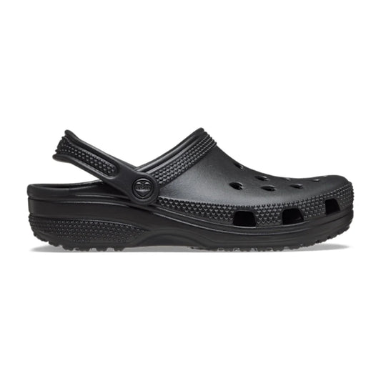 Classic Hearts Cut Out Clog - Black