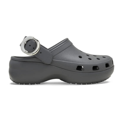 Classic Platform Dipped Buckle Clog - Carbon