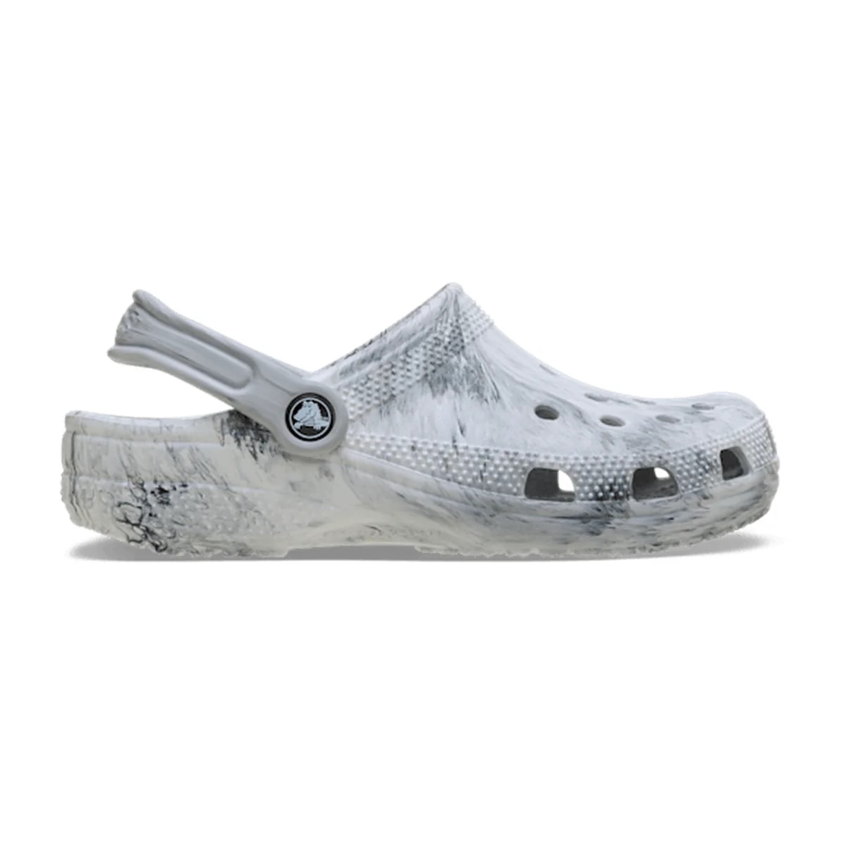 Classic Watercolor Marbled Clog - Grey Swirl