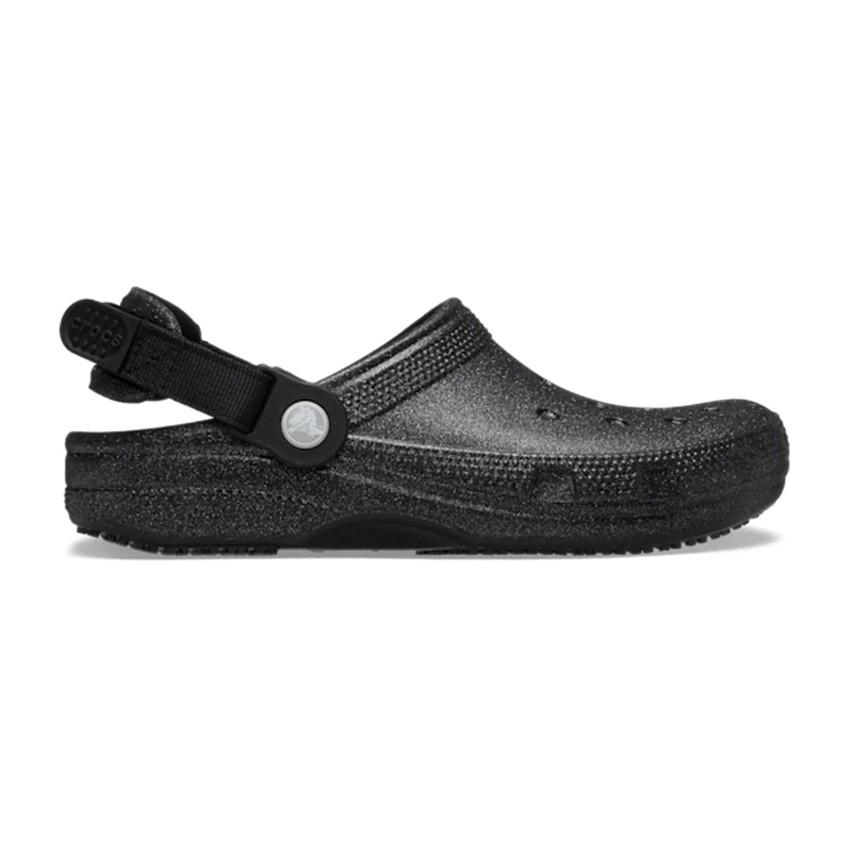 Classic Work Graphic Clog - Black Glitter