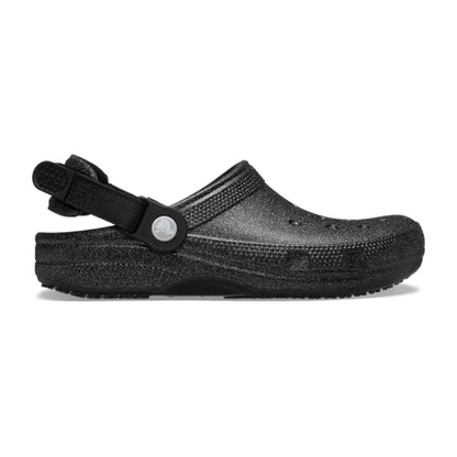 Classic Work Graphic Clog - Black Glitter