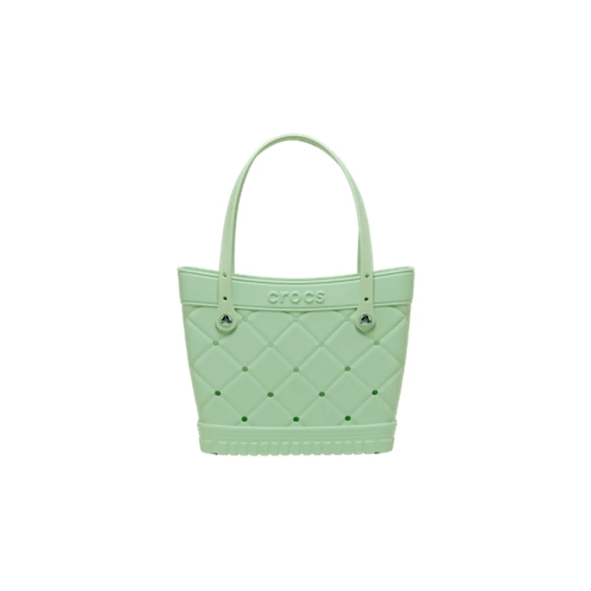Medium Quilted Tote - Serene Green