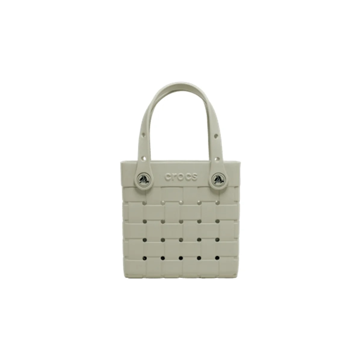 Small Basket Woven Tote - Meteor