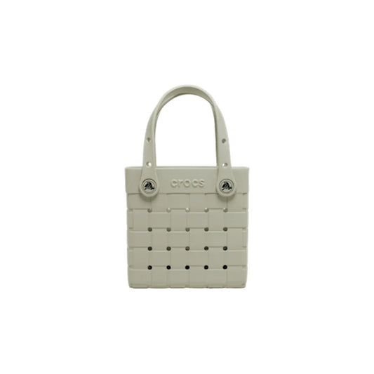 Small Basket Woven Tote - Meteor