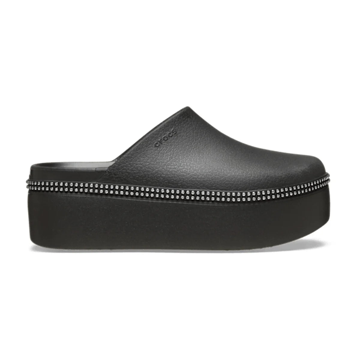 Dylan Platform Diamante Clog - Black