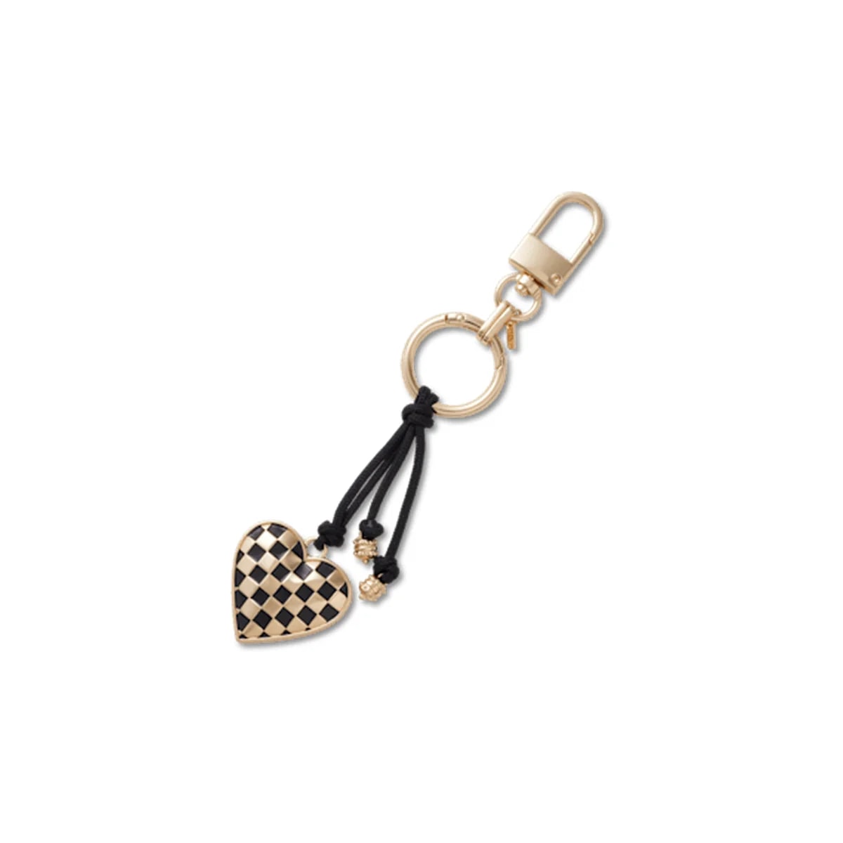 Favorite Icons Bag Charm - Heart Plaid