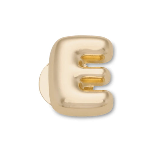 Gold Bubble Letter E