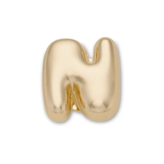 Gold Bubble Letter N