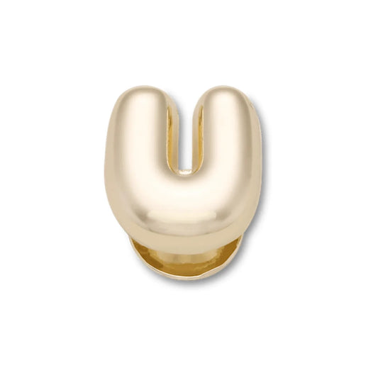Gold Bubble Letter U
