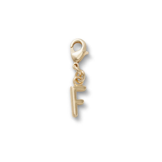 Gold Letter F Charm