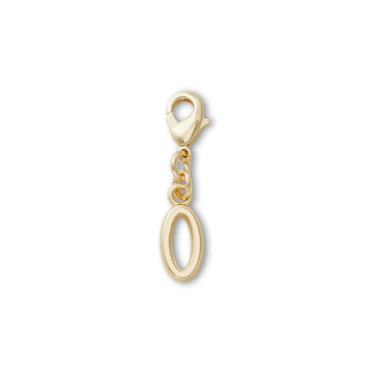 Gold Letter O Charm