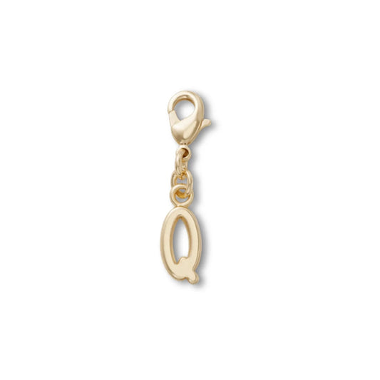 Gold Letter Q Charm