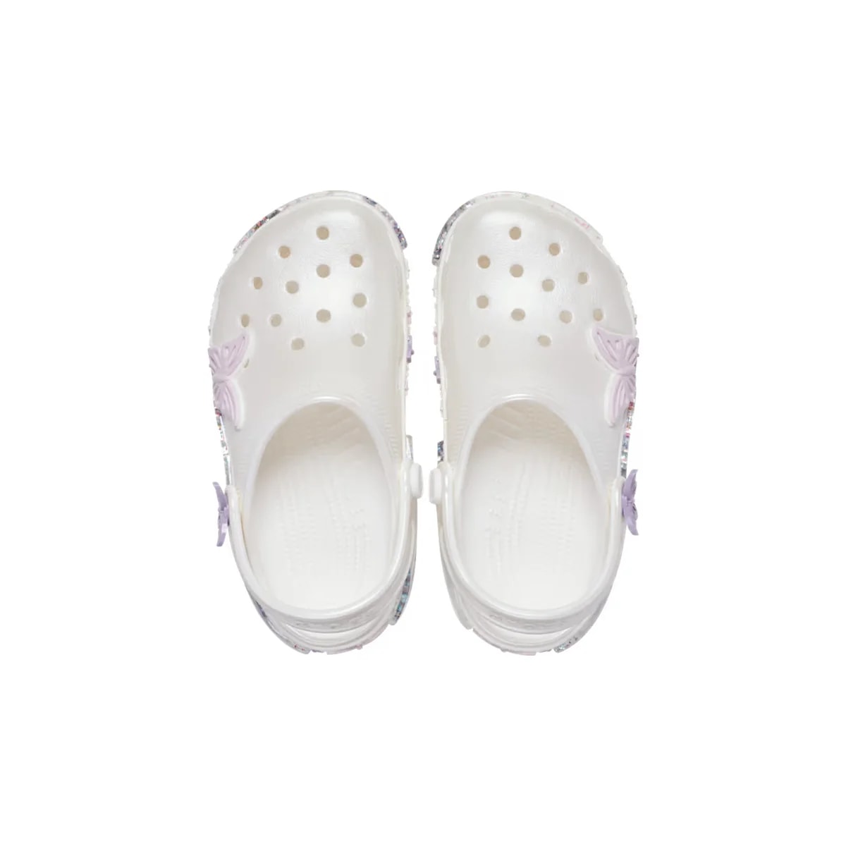 Crocs Kids' Classic Butterfly Sparkle Shaker Clog ALT120