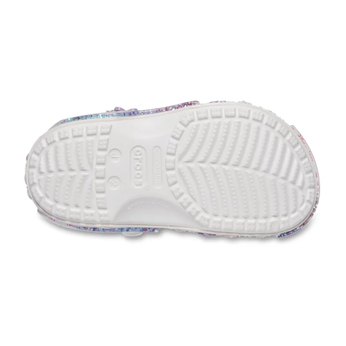 Crocs Kids' Classic Butterfly Sparkle Shaker Clog ALT130
