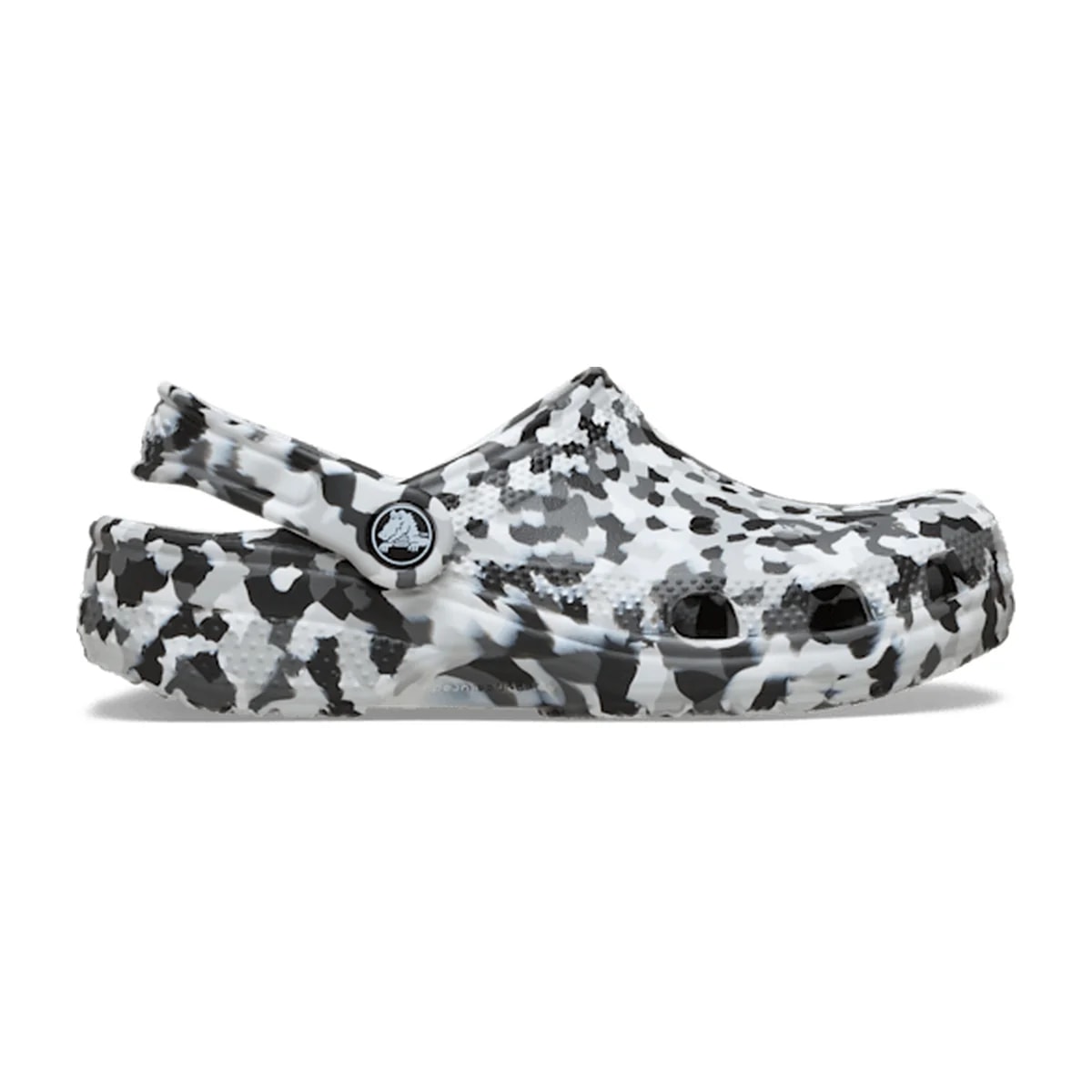 Kids' Classic Confetti Clog - Black / White