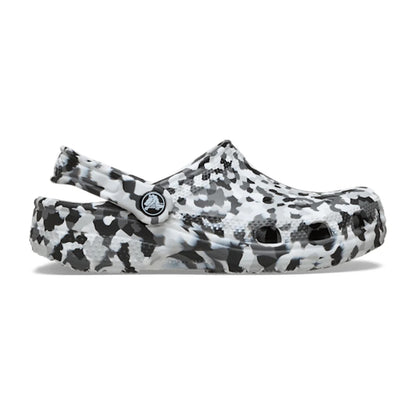 Kids' Classic Confetti Clog - Black / White