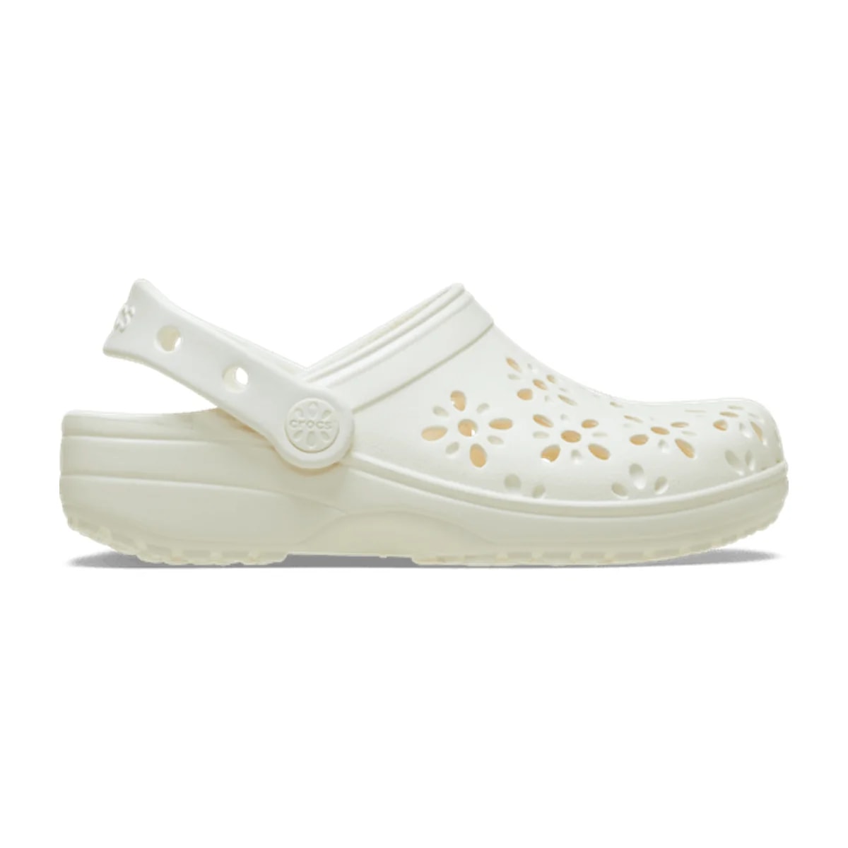 Kids' Classic Floral Cut-Out Clog - Chalk