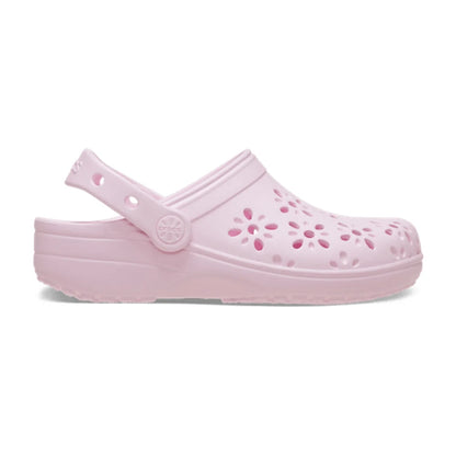 Kids' Classic Floral Cut-Out Clog - Pink Milk