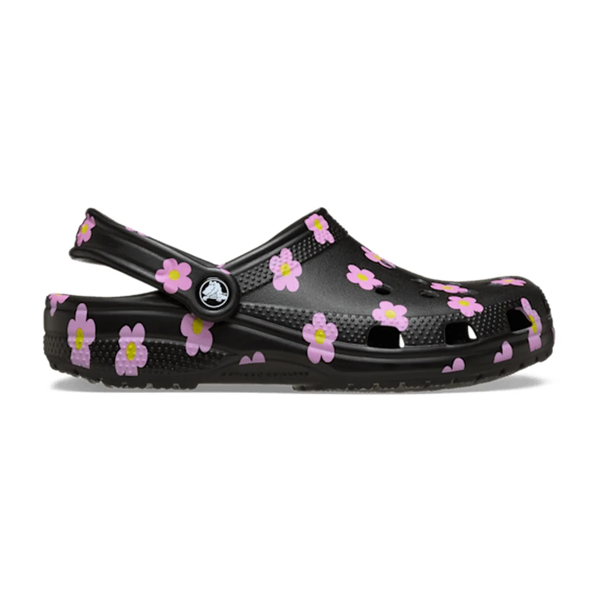 Kids' Classic Flower Clog - Black