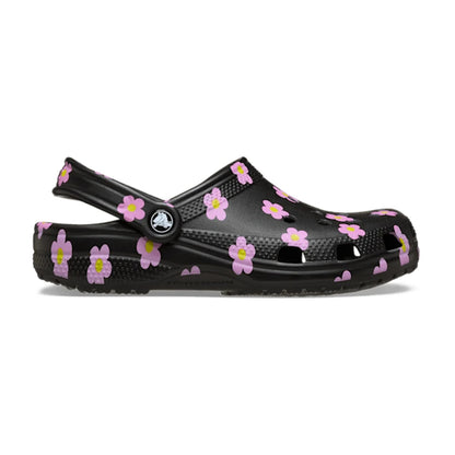 Kids' Classic Flower Clog - Black