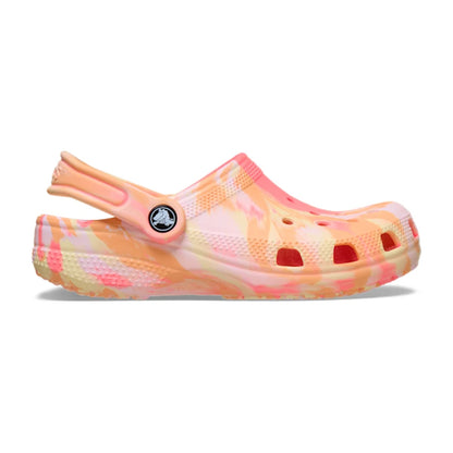 Kids' Classic Marbled Clog - Guava / Multi