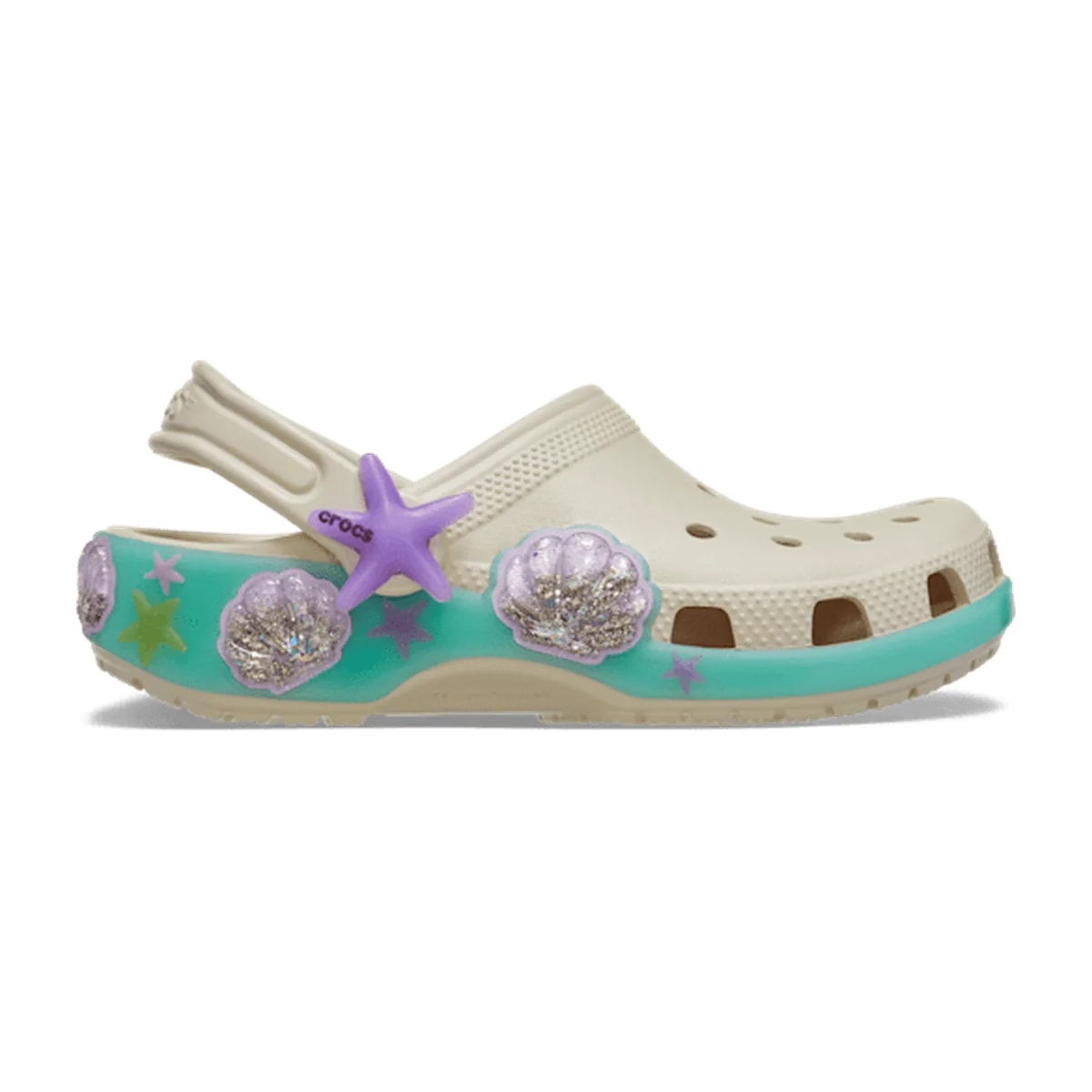 Kids' Classic Sea Sparkle Shaker Clog - Frappé