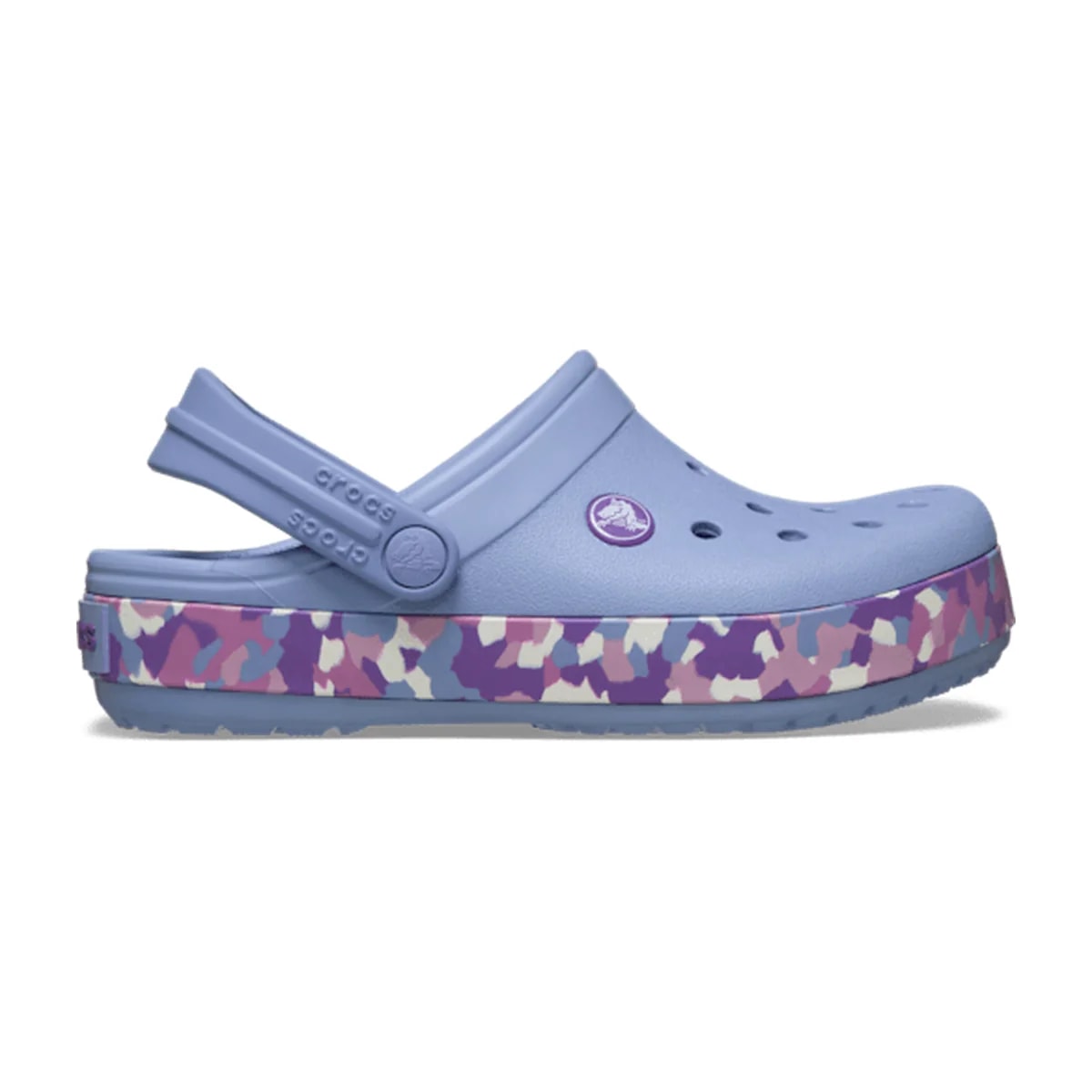 Kids' Crocband Glow Confetti Band Clog - Blue Haze/Multi