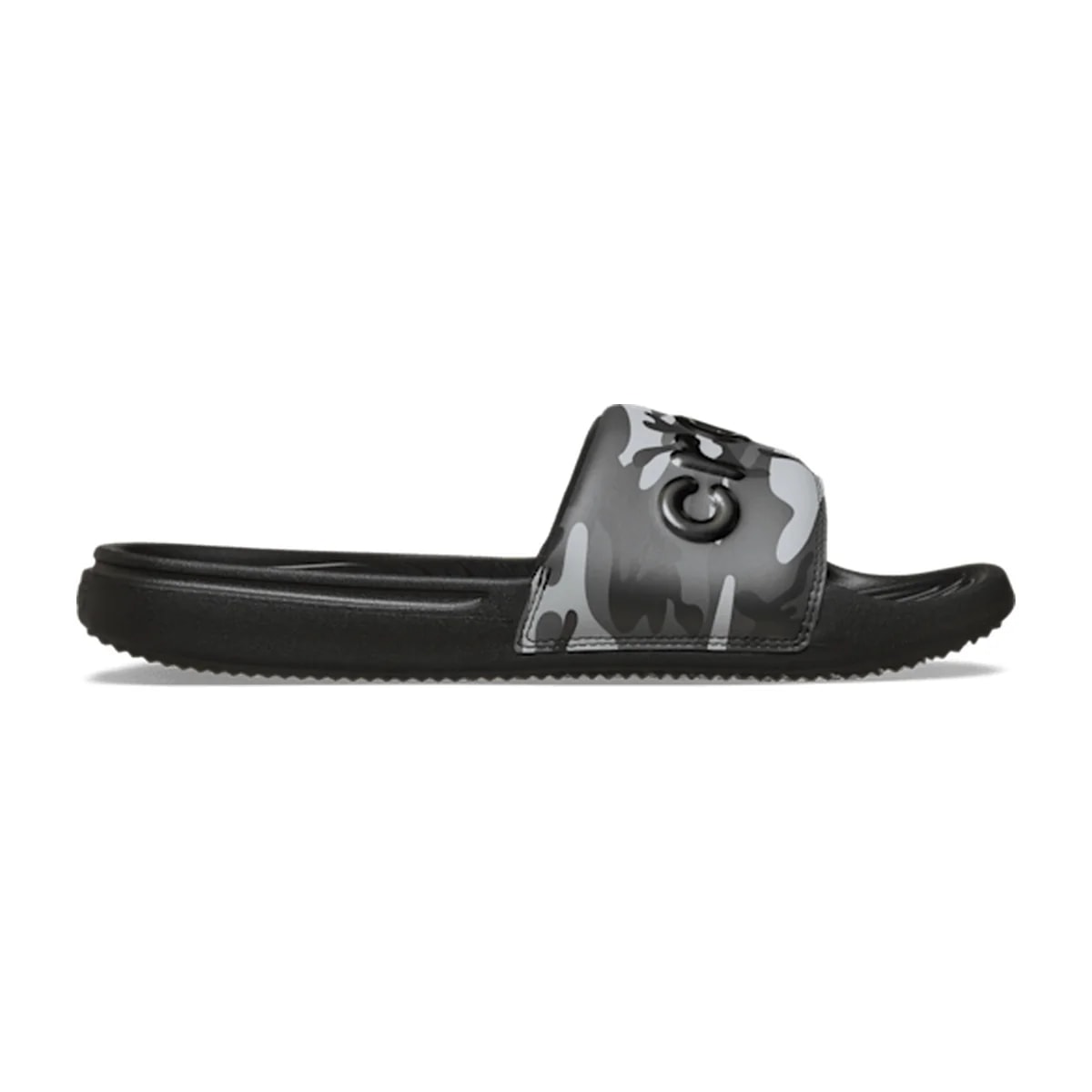Men's Crocs All Day Camouflage Slide - Black / Grey