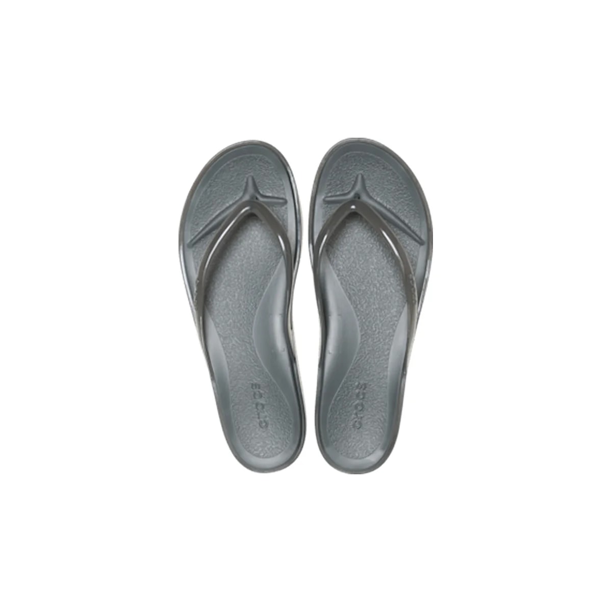 Miami Round Toe Jelly Flip - Carbon Jelly