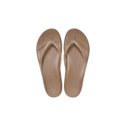 Miami Round Toe Jelly Flip - Milk Chocolate Jelly