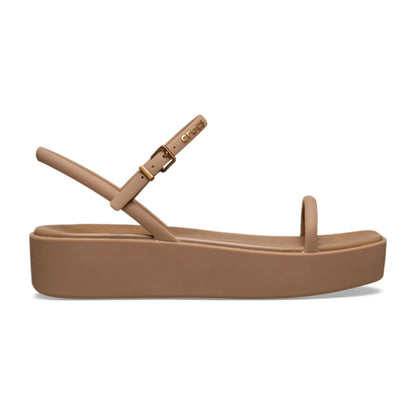 Miami Platform Y Strap Sandal - Milk Chocolate