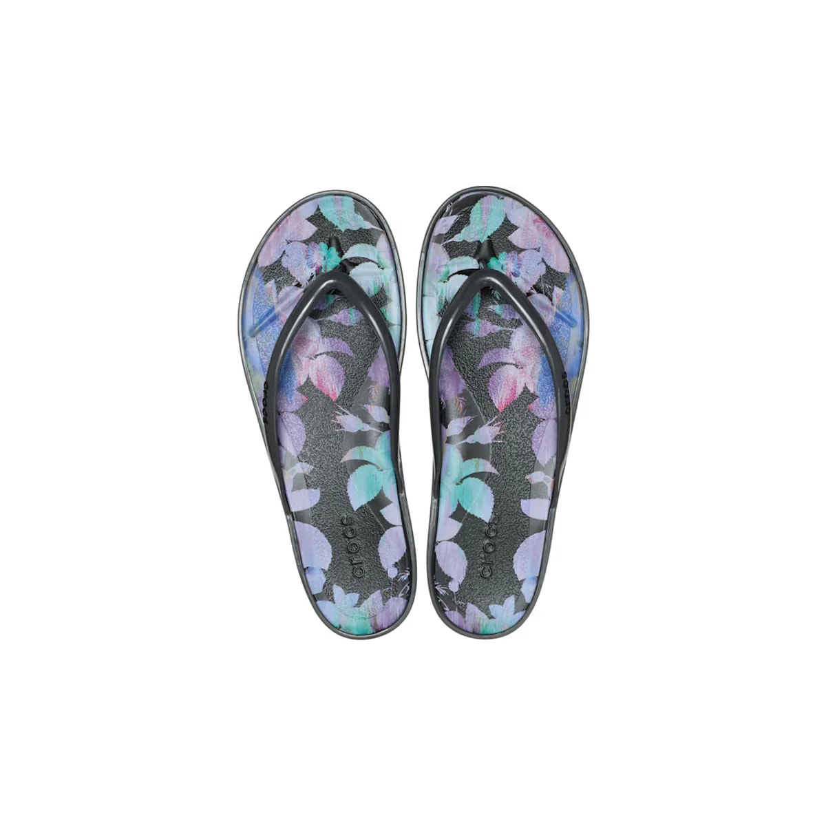 Crocs Miami Round Toe Dark Floral Flip ALT100