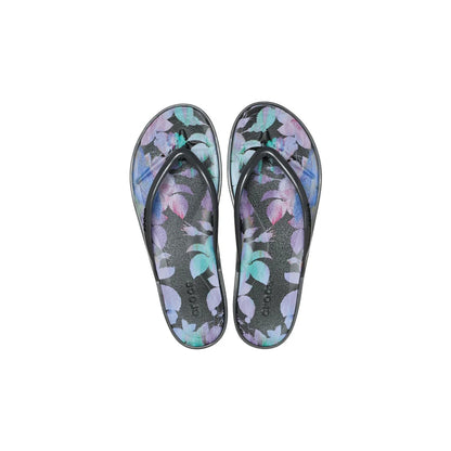 Crocs Miami Round Toe Dark Floral Flip ALT100
