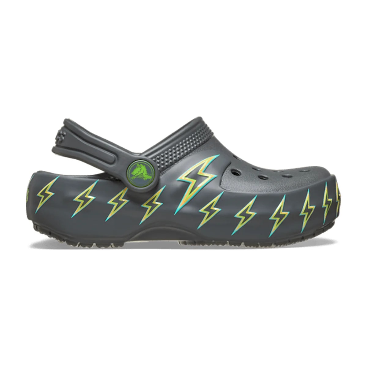 Toddler Classic Bolt Lights Clog - Carbon