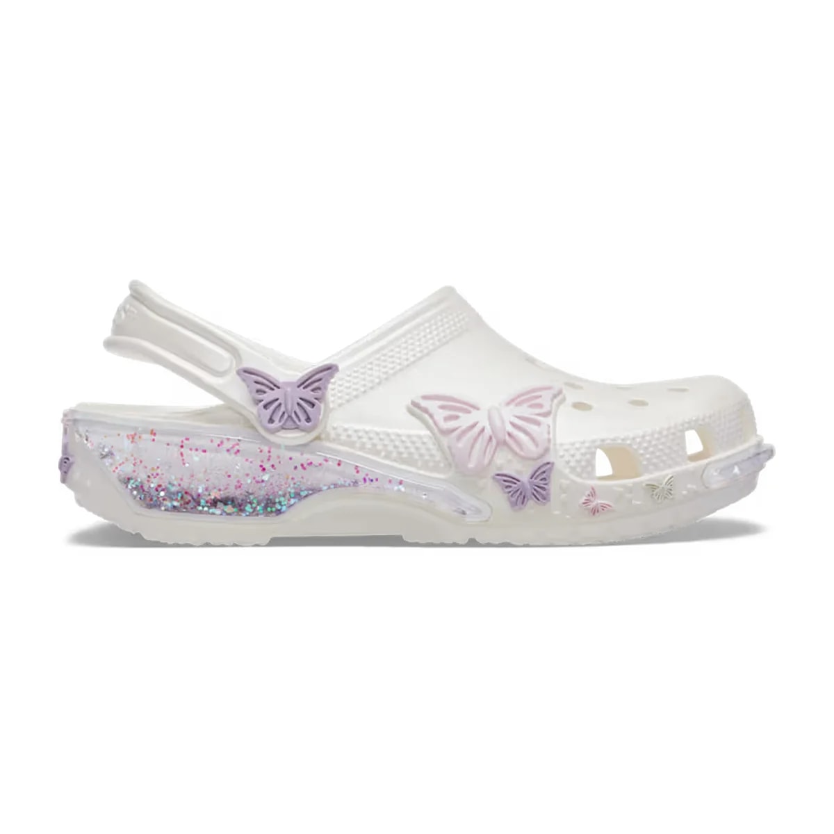 Crocs Toddler Classic Butterfly Sparkle Shaker Clog ALT100
