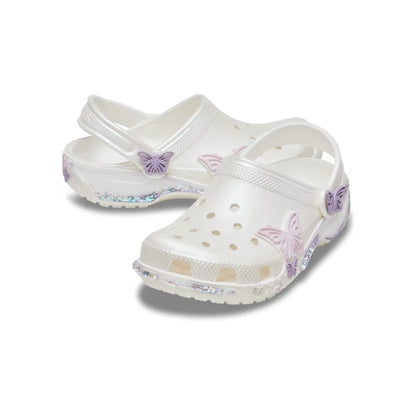 Crocs Toddler Classic Butterfly Sparkle Shaker Clog ALT110