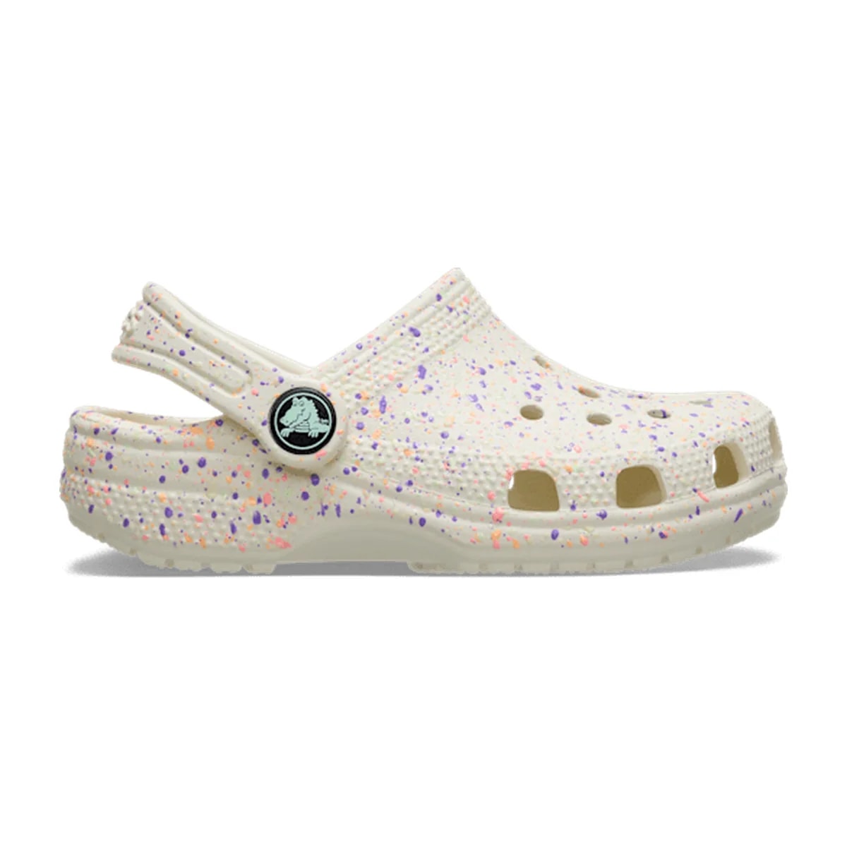 Toddler Classic Glow Paint Splatter Clog - Summit White/Multi