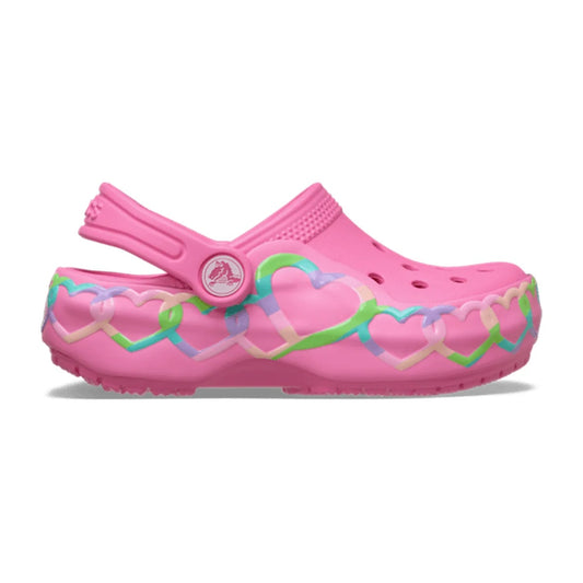 Toddler Classic Heart Lights Clog - Pink Lemonade
