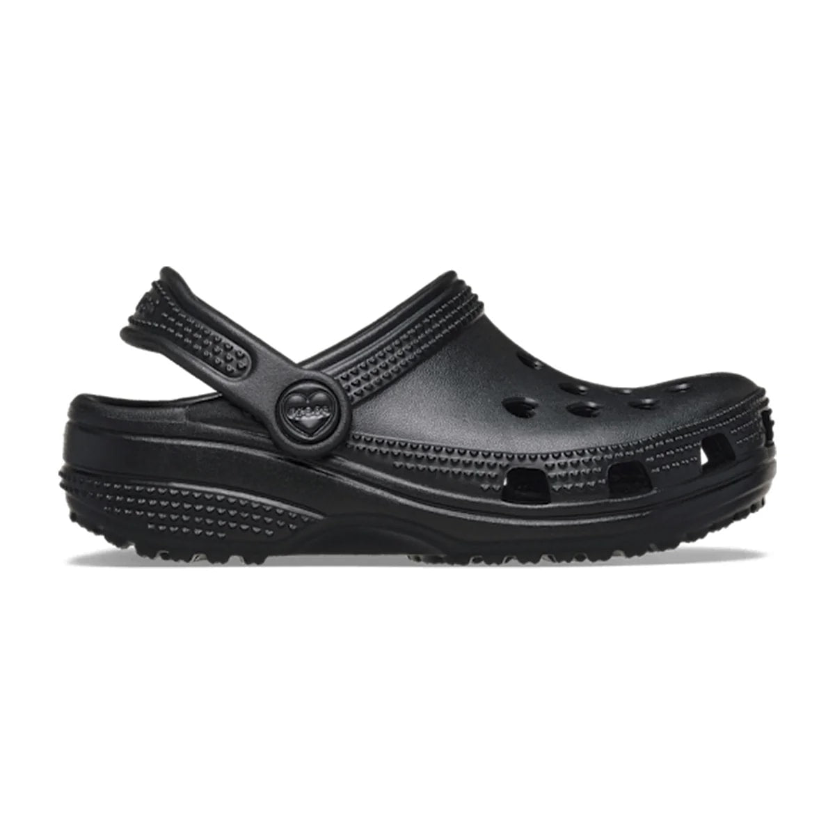 Toddler Classic Hearts Cut Out Clog - Black