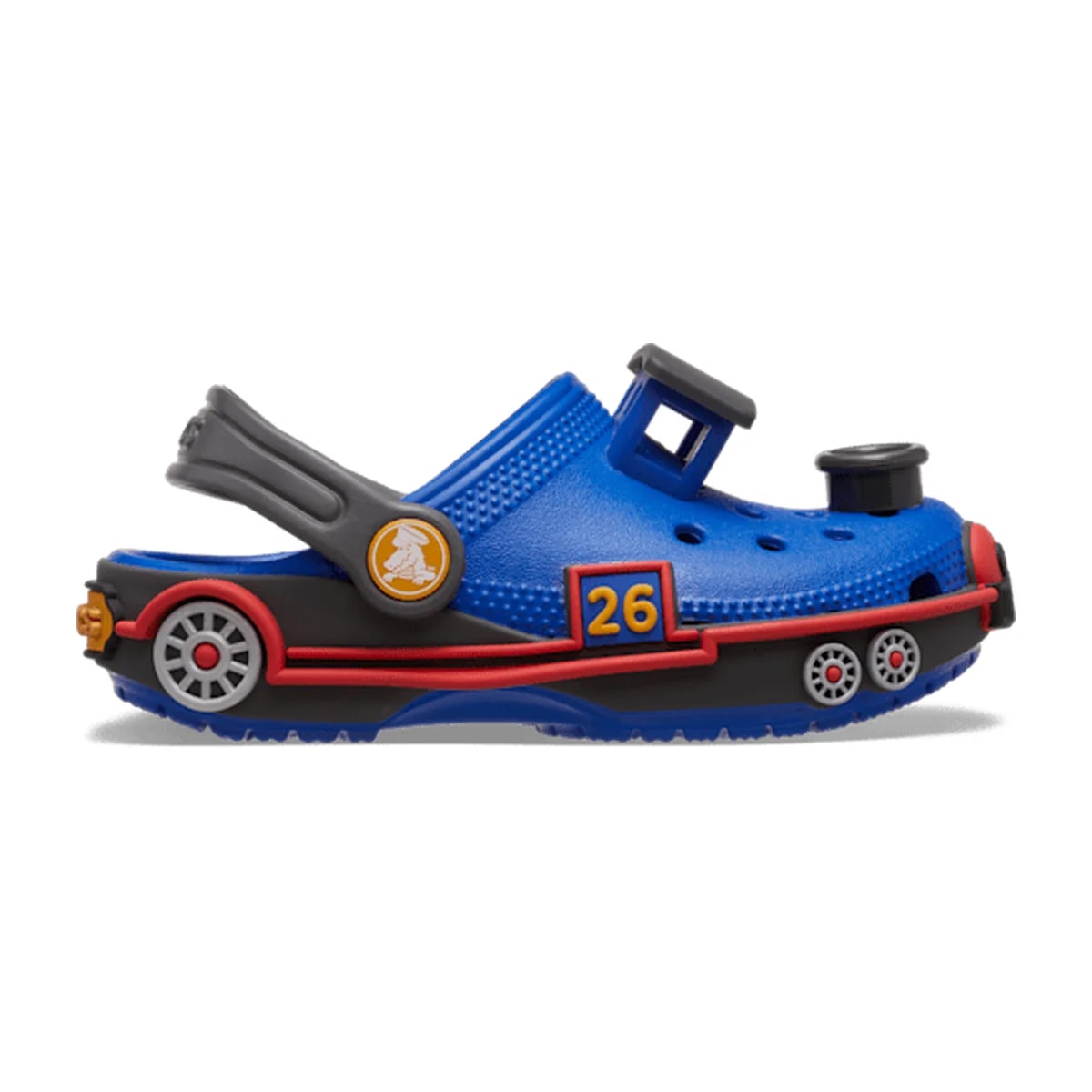 Toddler Classic IAM Train Clog - Blue Bolt/Carbon
