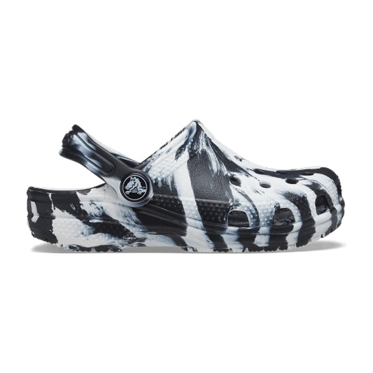 Toddler Classic Marbled Clog - Black / White